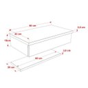 Ver imagem 4 de Bancada para Banheiro Cuba Abaulada L42 com Prateleira 605w Metrópole