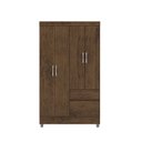 Ver imagem 4 de Guarda Roupa Roupeiro Solteiro Ideal 4 Portas Plus Imbuia Vila Rica