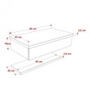 Ver imagem 4 de Bancada para Banheiro Cuba Abaulada L42 com Prateleira 605w Metrópole 