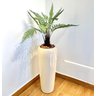 Vaso Decorativo Fibra de Vidro Florida M 80cm Areia - 3