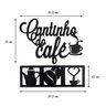Kit Placas Mdf Cantinho do Café Painel Decorativo Plaquinha:preto - 3