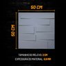Painel Pvc 50x50cm Adesivo Kit 10 Placas 3d - 4