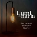 Ver imagem 4 de Kit 2 Abajur de Mesa Curvado Alumínio Preto para Sala, Quarto, Cabeceira de Cama, Escritório