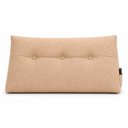 Ver imagem 1 de Almofada Decorativa Cabeceira Encosto Apoio de Lombar Solteiro Suede Bege - Monari Design