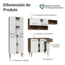 Ver imagem 5 de Armário de Cozinha Completa 229cm Rustic/branco Emilly Madesa 016