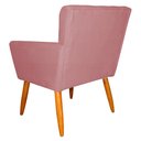 Ver imagem 3 de Kit 2 Poltronas Decorativa para Sala de Estar Cecília Suede Rosa - Montanaris Decor Md Montanaris de