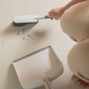 Ver imagem 4 de Pá de Lixo com Escova de Limpeza Flow Bege ou Gancho para Pendurar Hastes Limpar