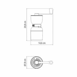 Moedor de Café Manual em Plástico Abs com Moinho em Cerâmica - Tramontina 61769010 - 4