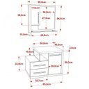 Ver imagem 3 de Conjunto para Banheiro Gabinete com Cuba RT41 e Espelheira Legno 650W Branco/c/Snow