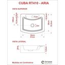 Ver imagem 6 de Conjunto para Banheiro Gabinete com Cuba RT41 e Espelheira Legno 650W Branco/c/Snow