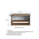 Ver imagem 6 de Gabinete de Banheiro com 1 Porta 1 Nicho e Toalheiro 80cm Suspenso Multimóveis Crpro-BAL018 Mel/