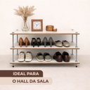 Ver imagem 7 de Sapateira Organizadora Mdf Horizontal para Hall de Entrada Quarto Estilo Industrial Minimalista