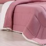 Coberdom Casal Tessi Duetto Malha e Sherpa Lã Carneiro - Rose Smoke - 2