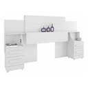 Ver imagem 2 de Cabeceira Síria Extensiva para Cama Box Casal/queen/king - 3 Cores:branco