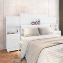 Ver imagem 1 de Cabeceira Síria Extensiva para Cama Box Casal/queen/king - 3 Cores:branco