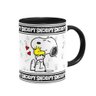 Caneca Estilo Snoopy em Cerâmica Colorida 325ml - 2