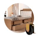 Ver imagem 5 de Kit com 4 Rodizio Placa L Roda Anti Risco para Móveis Bicama