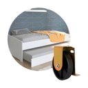 Ver imagem 4 de Kit com 4 Rodizio Placa L Roda Anti Risco para Móveis Bicama