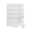 Ver imagem 6 de Jogo De Quarto Infantil Meu Soninho - Berço Simples, Cômoda, Armário - Branco - FdECOR