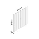 Ver imagem 2 de Painel para TV Ripado Majestade 230 Off White - Gelius