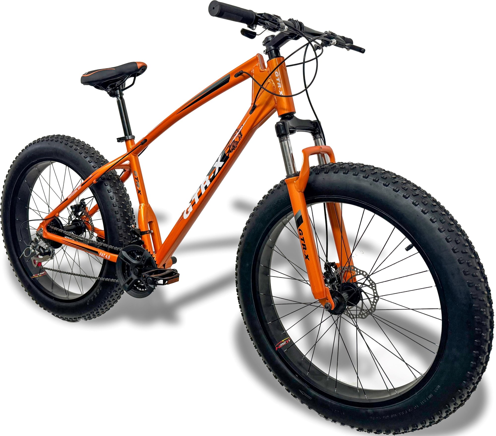 Bicicleta Fat Bike Gtr-x Aro 26 Freios Disco Alumínio Shimano Quadro 19 Laranja - 2