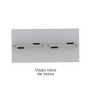 Ver imagem 7 de Plataforma Dupla Escrivaninha Tub Corporativa Light 4 Lugares 220cm Industrial Cinza