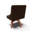 Ver imagem 5 de Cadeira de Jantar Liz Suede Marrom Base Giratória de Madeira MM30 – D’Rossi