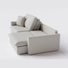 Sofá Cama Bélgica Retrátil e Reclínável 2,50m em Linho Diamond Premium Off White - Home Mobily - 7
