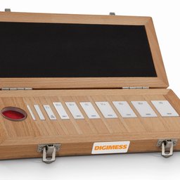 Jogo de Bloco Padrão com Paralelo Óptico Cerâmica - 10 Peças (2,5-25mm) para Micrometro - Classe 0 - - 2