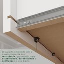Ver mais imagens de Guarda-Roupa Casal com Espelho 6 Portas 4 Gavetas Texas Premium Branco