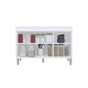 Ver imagem 3 de Balcão Gabinete para Cozinha Manu 120cm 3 Portas:branco