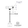 Válvula Mictório de Descarga Fechamento Automático 15cm - 8