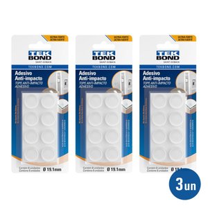 Kit 3 Adesivo Protetor Anti Impacto - Bumper Redondo M