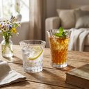 Ver imagem 4 de Jogo 6 Peças Copo Baixo de Cristal 260ml Transparente 9x9x9cm Água Suco Drinks