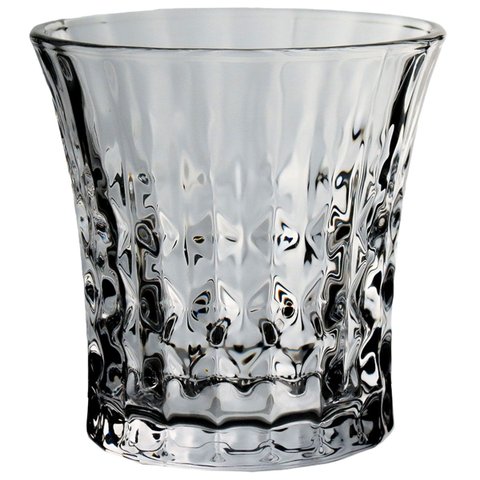 Jogo 6 Peças Copo Baixo de Cristal 260ml Transparente 9x9x9cm Água Suco Drinks