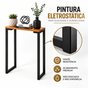 Ver imagem 3 de Aparador Estilo Industrial Slim 75x70 Mesa Decorativa Cantinho do Café Preto Nature