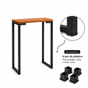 Ver imagem 6 de Aparador Estilo Industrial Slim 75x70 Mesa Decorativa Cantinho do Café Preto Nature