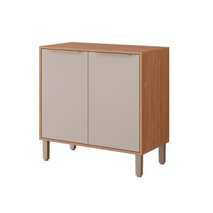 Módulo Cozinha Mgm Divina Balcão P/ Cooktop C/ 2 Portas 80cm Freijo/off White-mgm