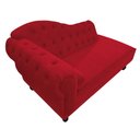Ver imagem 3 de Diva Recamier Diana 185cm Lado Direito Suede - ADJ Decor - Vermelho
