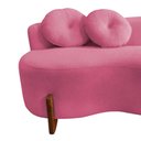 Ver imagem 7 de Namoradeira Sofá Feijão Lounge 120cm Orgânica Suede Rosa