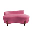 Ver imagem 3 de Namoradeira Sofá Feijão Lounge 120cm Orgânica Suede Rosa
