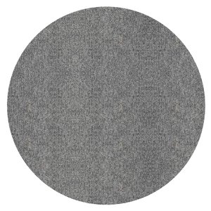 Tapete Redondo Jacquard Suíça Cinza 71% Algodão 29% Poliéster Antiderrapante para Sala Quarto Decora