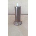 Ver imagem 2 de Kit 7 Pes Marrom para Cama Box Altura 13cm Altura Reforçado