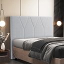 Ver imagem 1 de Cabeceira Cama Box Quenn 160 cm Aurora W01 Bouclê Cinza - Lyam Decor