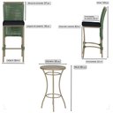 Ver imagem 2 de Mesa Bistro e 4 Banquetas Roma Fendi Corda Náutica 12 Trama Original