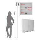 Ver imagem 6 de Armário de Cozinha Aéreo em Mdf com 2 Portas 80cm Multimóveis Cr20431 Branco