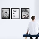 Ver imagem 1 de Kit 3 Quadros Rio de Janeiro Copacabana - Errejota 45x34cm:moldura Preta