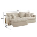 Ver imagem 2 de Sofá Cama Lisboa 200cm Braço 10cm Retrátil e Reclinável Meu Sofá Online