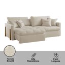 Ver imagem 5 de Sofá Cama Lisboa 200cm Braço 10cm Retrátil e Reclinável Meu Sofá Online