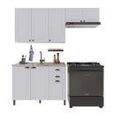 Ver imagem 2 de Armário Cozinha Modulada Compacta Americana 100% MDF 200cm Provence Multimóveis Crink-CPT008